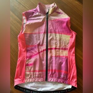 Terry Breakway Mesh Sleeveless Women’s Cycling Jersey Side M Pink Lava Print